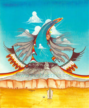 Native American Art Print, New Mexico Art, Southwest art décor, Pueblo Art, Native American Art