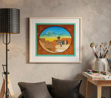 Native Art Print, sw art decor, southwest art decor, wall art, signed art, frame ready art