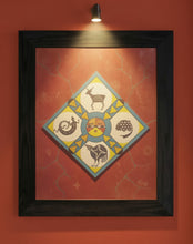 Southwest Art décor, petroglyph art, San Ildefonso Pueblo art, Native American Art, New Mexico Art