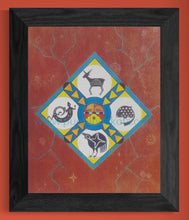 Southwest Art décor, petroglyph art, San Ildefonso Pueblo art, Native American Art, New Mexico Art